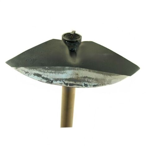 MATERIAUXBRICO Houe de jardin forgée demi-ronde 210mm avec un arbre