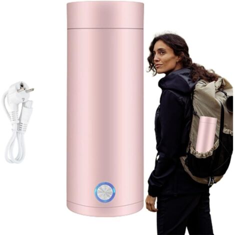 Houhence – Mini bouilloire électrique de voyage 400 ml – Acier inoxydable 304 – Ébullition rapide en 5 min – Arrêt automatique pour thé, café, lait