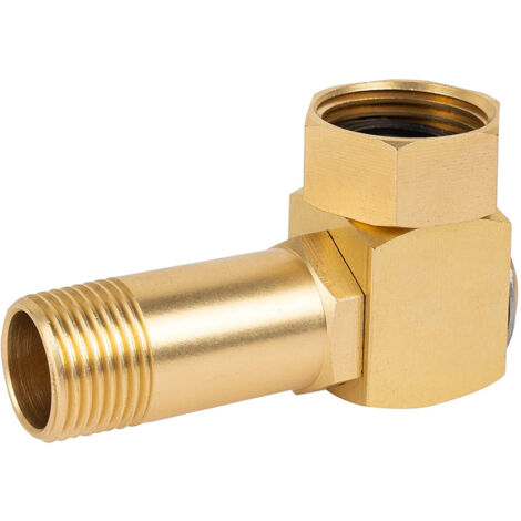 Hourleey Messing-Drehgelenk für Gartenschläuche, knicksicherer Adapter, 360°-Drehung, auslaufsicher, zum Bewässern von Blumen und Waschen von Autos.
