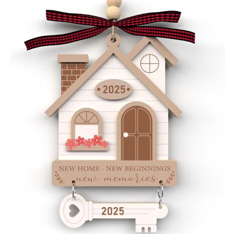 House Warming Gifts New Home - Housewarming Gifts for New House - Housewarming Gift Presents for Women, Couple - New Home Owners Gift Ideas - Wooden New/First House Ornament 2025