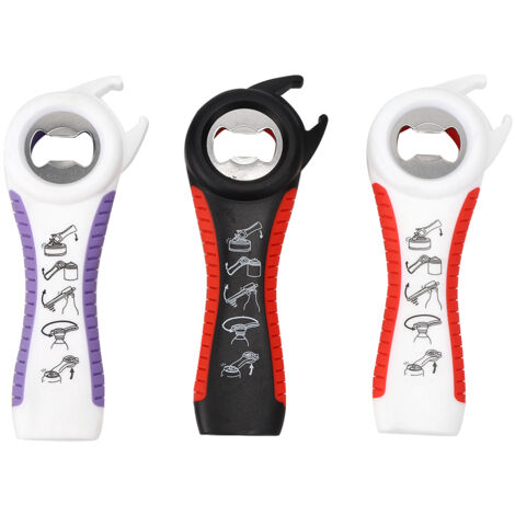 Household 5In1 NonSlip Bottle Lids Jar Can Opener Manual Opener Tools Kitchen Utensils