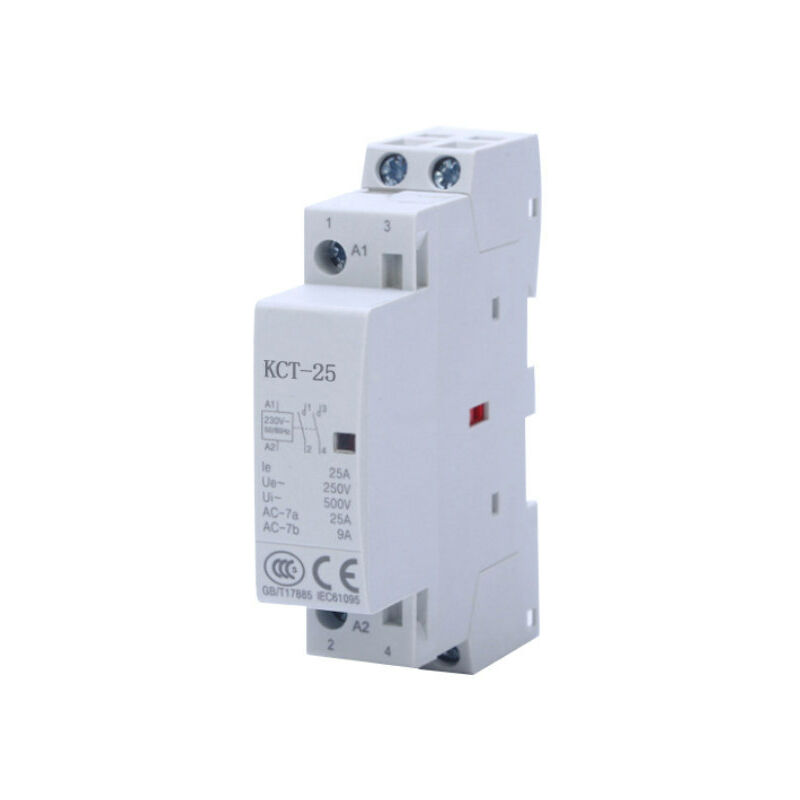 Boed - Household ac Contactor, Silent, 2P 20A 24V 50/60Hz ac Household Contactor din Rail Mount 1NO 1NC Designed for Home Applications(220V)