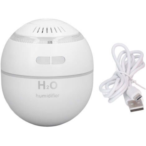Household Ball Shaped Humidifier Colorful RGB Light Humidifier Mini Water Replenishing Air HumidifierWhite