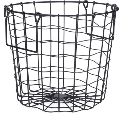 Household Bathroom Iron Dirty Clothes Laundry Basket Storage Holder Organizer