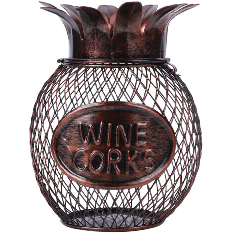 Household Fruit shaped Wine Bottle Stopper Cork Storage Container Organizer Desktop Ornament