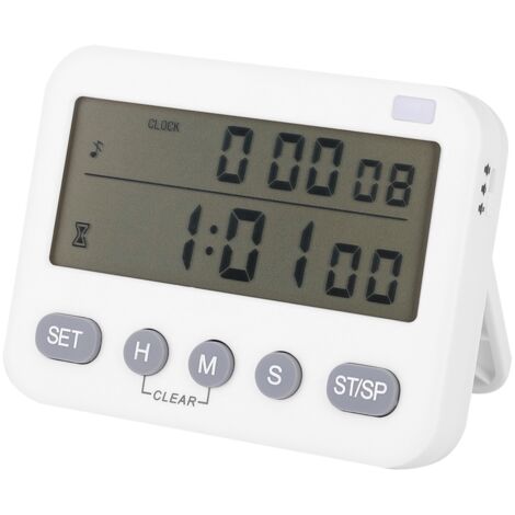 Household Kitchen Cooking Timer Mute Vibration Alarm Clock Reminder Timepiece
