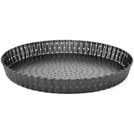 Household Thicken Non-Stick Carbon Steel Pizza Mold Baking Pan Tray Kitchen Baking Tools(L (9in) )
