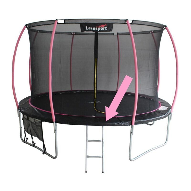 Housse à ressorts pour trampoline Sport Max 10 pieds noir et rose