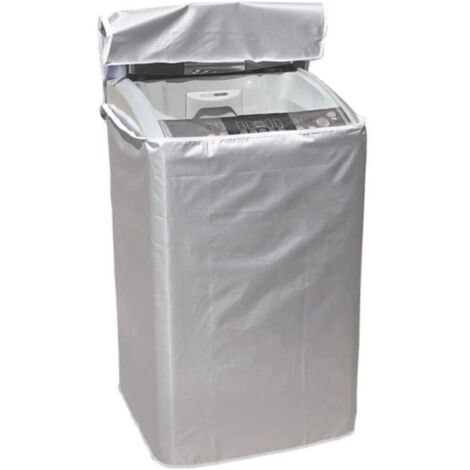 Housse anti-poussière en polyester pour lave-linge/sèche-linge - Étanche à la poussière
