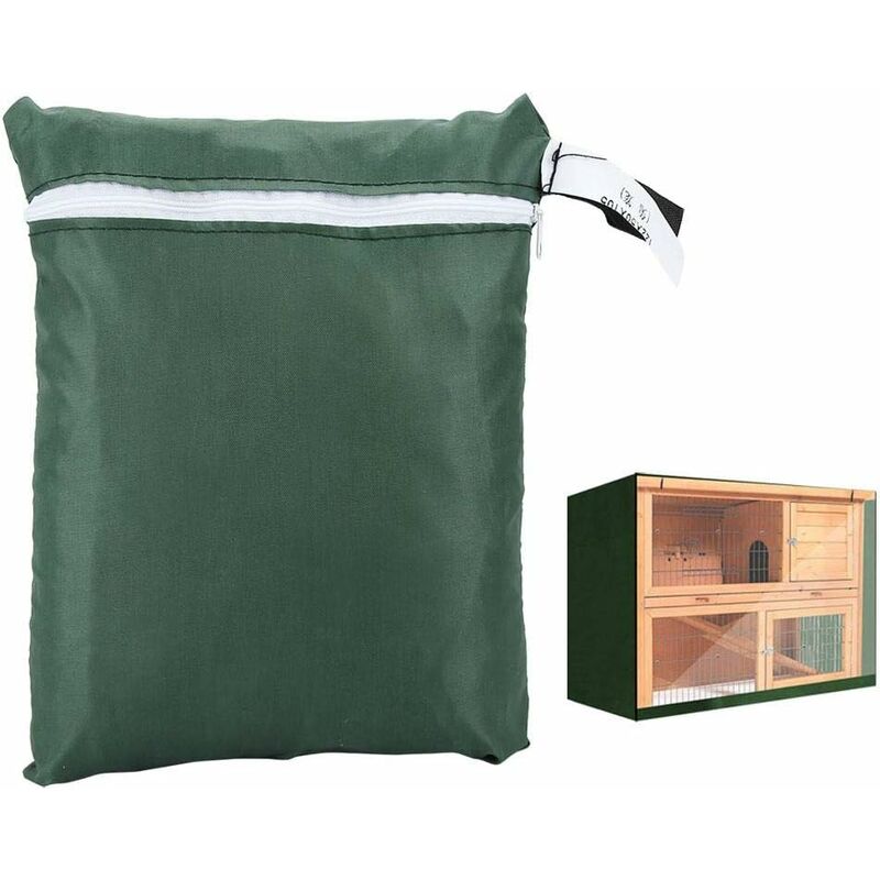 Triomphe - Housse Anti-poussière pour clapier à Lapin - Accessoire Double Couche en Tissu Oxford étanche, Anti-poussière et Coupe-Vent pour Cage à