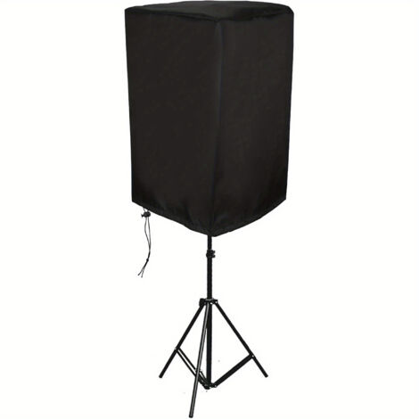 Housse anti-poussière pour haut-parleur en tissu Oxford, Protection audio, Étanche, Noir et Argent