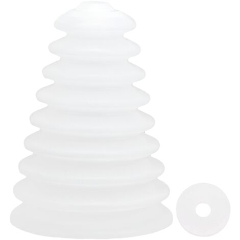 Housse Anti-Poussière pour Marteau-Piqueur, Bouchon de Protection en Caoutchouc Blanc Long, Compatible Perceuse à Percussion et Visseuse, Accessoire de Forage pour Installation Mural