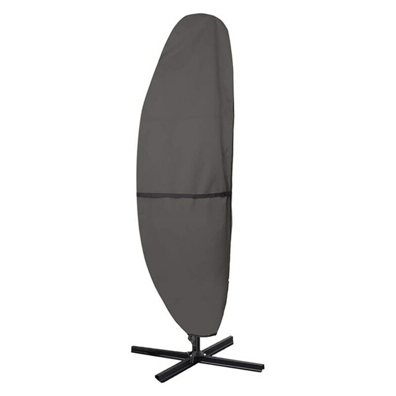 Jusch - Housse anti-poussière pour parapluie, imperméable, portable, protection uv, 25/55/230 cm, matériau polyester/Oxford/PU, gris