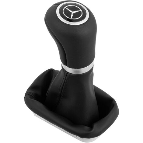 Housse anti-poussière pour pommeau de levier de vitesse en cuir VITO, compatible avec les voitures de la série Mercedes-Benz, ensemble noir, une pièce.