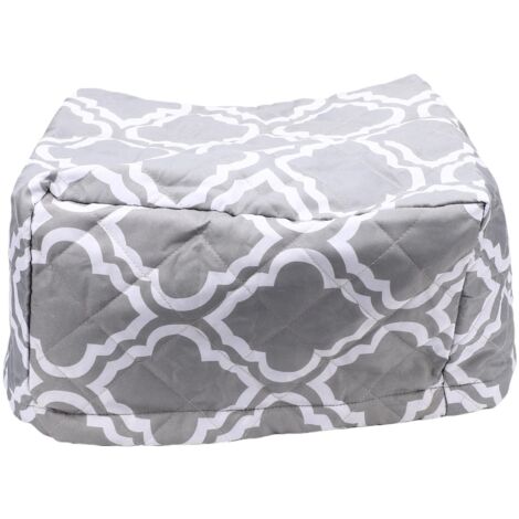 Housse Anti-Poussière pour Projecteur Plafonnier - 35x34x21cm Gris Quiltée Imperméable Anti-Statique Avec Cordelière