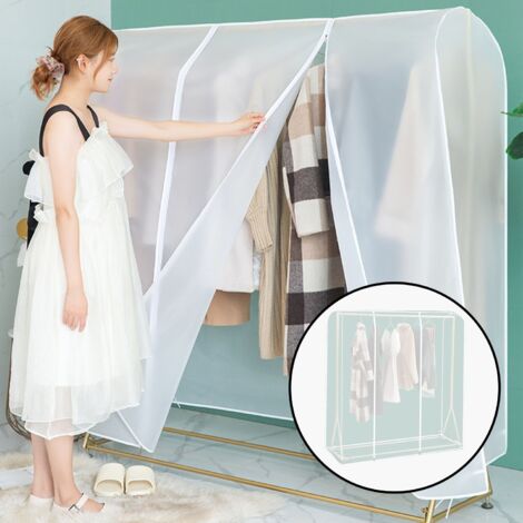 Housse anti-poussière semi-transparente 6050150cm pour armoire, vêtements et meubles