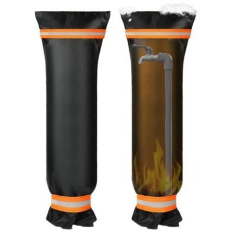 Housse antigel pour robinet extérieur – Imperméable, avec bande réfléchissante – 64 x 26 cm – Protection hivernale jardin