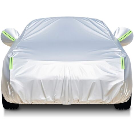 Housse auto Oxford fourrée intégrale, isolante, anti-soleil, imperméable, antipoussière, résistante pour usage extérieur toute l'année