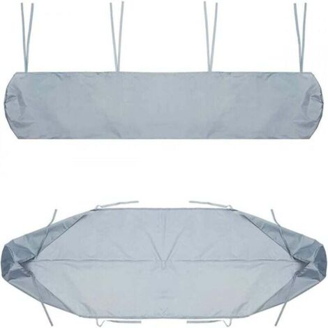 Housse auvent jardin 3,5m, 210D oxford anti-UV étanche, protection hiver (gris)