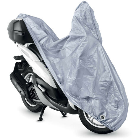  SMARCY Housse de Protection pour Moto, Bâche Moto XXXL, Abris Moto  Extérieur, Couverture Polyester pour Moto Scooter, Noir Orange, 295 * 110 *  140 CM