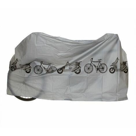 Housse bâche étanche couverture de protection Scooter Vélo Bicyclette Grise 210x110cm FUIENKO
