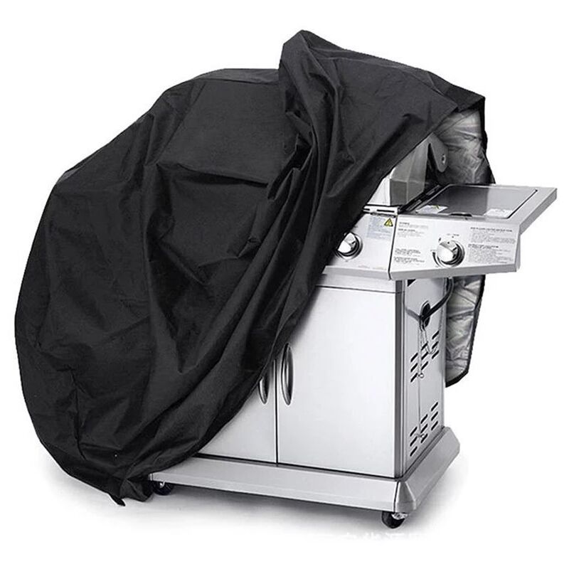 Couverture, bâche, couverture de gril, vélo, moto, salon de jardin, XL, noir
