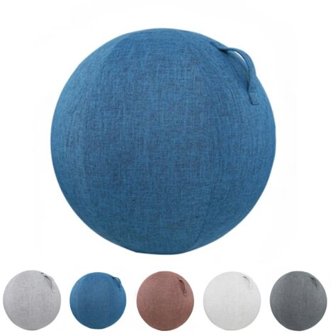Housse Ballon Gym 65cm, Bleu, 1 Pièce - Ballon de Fitness, Anti-saleté, Durable, Antidérapant