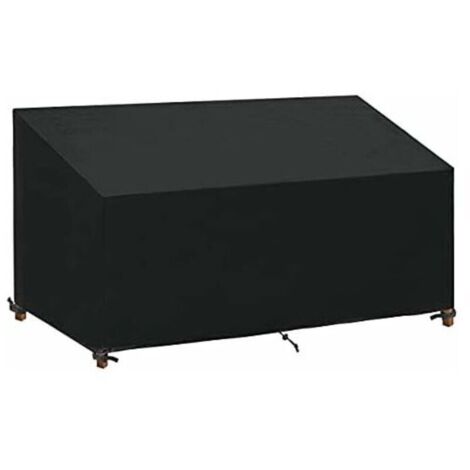Housse Banc de Jardin 3/4 Places, Housse de Protection Banc Extérieur Étanche Tissu Oxford Anti-UV Bâche de Banc Protection H