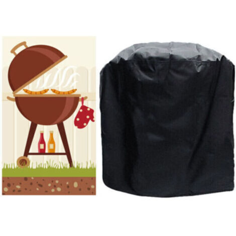 Housse Barbecue, 420D Oxford Bâche de Protection, Anti-Vent/Solei/l'eau, Exterieur Housse Barbecue Convient la Plupart des Grills (80 66 110cm)