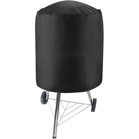 Housse Barbecue 75 x 70cm Noir Housse Bâche de Protection 210D Tissu Oxford Imperméable Bâche Barbecue Couverture de Gril Couverture de Barbecue Couverture de Barbecue
