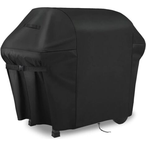 Housse Barbecue, Bache Barbecue, 210D imperméable Double Couche avec Boucle Fixe bilatérale réglable, Housse pour Barbecue Weber, Étanche Housse Bâche de Protection BBQ (77x67x110cm)