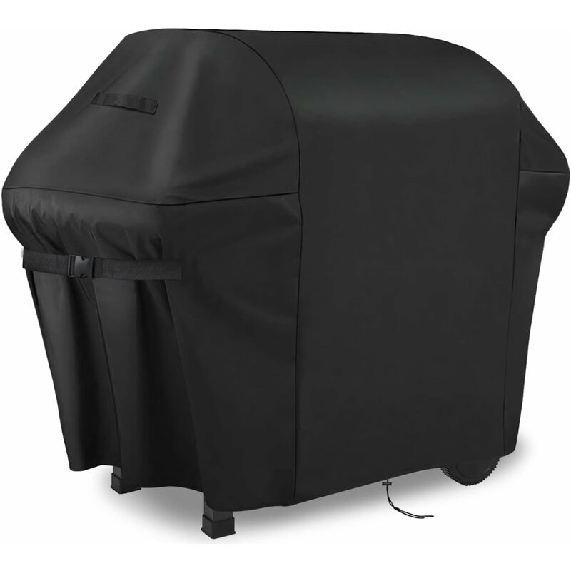 Housse Barbecue, Bache Barbecue, 600D imperméable Double Couche avec Boucle Fixe bilatérale réglable, Housse pour Barbecue Weber, Étanche Housse