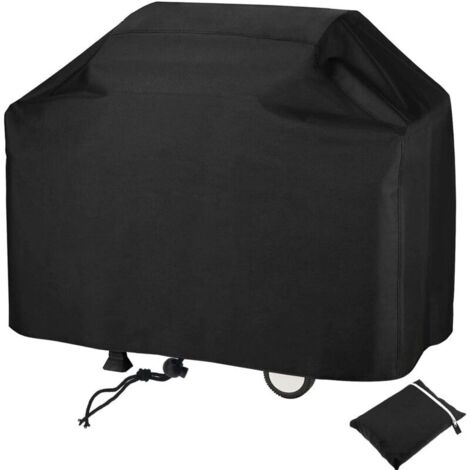 Housse Barbecue Bâche Résistante de 210D Oxford Protection BBQ à Gaz,Couverture de Grill House Protection BBQ à Gaz Charbon Camping Anti l'eau/UV/Vent/l'Humidité/Antipoussière -150x100x125cm