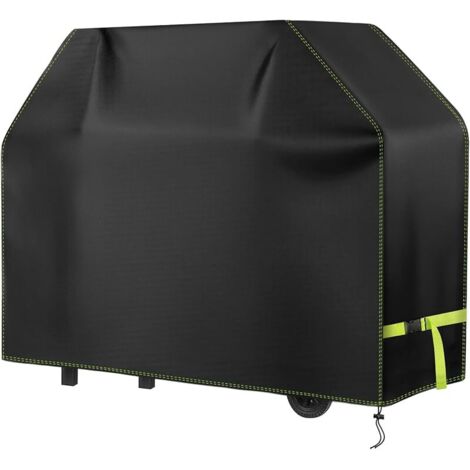 Housse Barbecue Exterieur, 420D Oxford Bache Barbecue Imperméable 100 x 60 x 110 cm, Housse De Protection Anti-Vent/Solei/l'eau, Housse Plancha Convient la Plupart des Grills