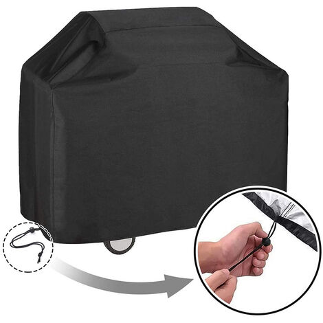 COSTJJ Housse Barbecue Exterieur, Barbecue Bâche de Protection BBQ Imperméable, 420D Oxford Protection BBQ à Gaz, Bache Barbecue Exterieur Rectangulaire(145x61x117cm)