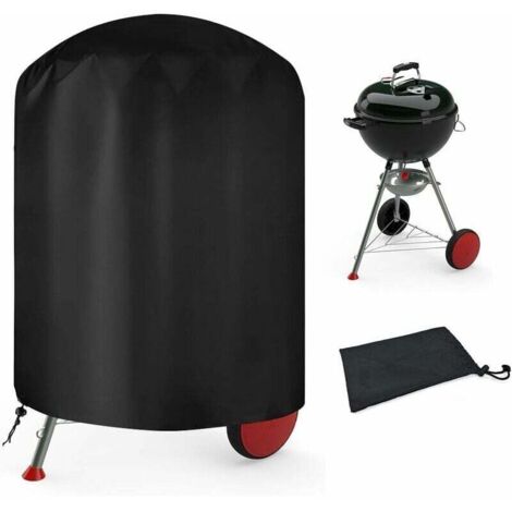 Housse Barbecue Exterieur Rond,Housse Barbecue Bâche de Protection BBQ,210D Oxford Bache Barbecue Exterieur Protection 70x 70 cm