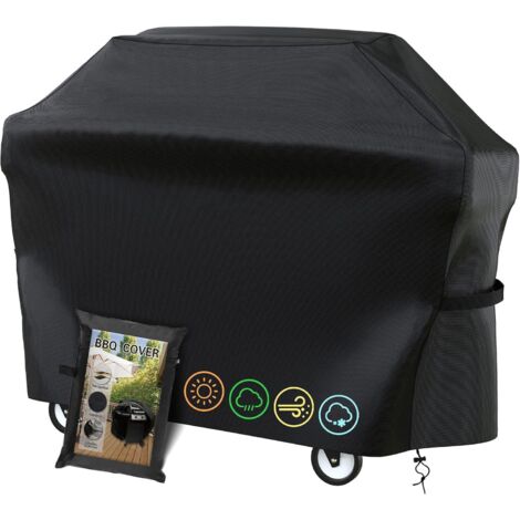 Housse Barbecue Exterieur,Housse Plancha Exterieur,210D Oxford Protection BBQ ,Résistant aux UV,à l'eau et aux Larmes(145x61x117)