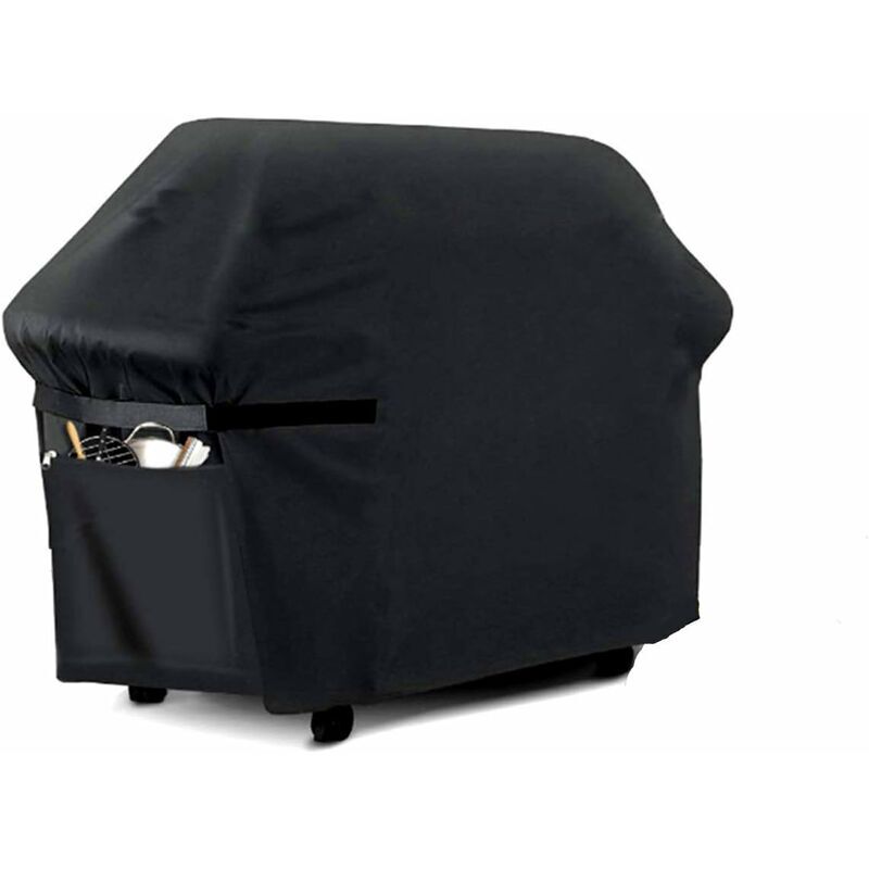 Housse Barbecue Gaz 210D Etanche Sangle Ajustable Convient pour la plupart des Grillades (145x61x117cm) Protection