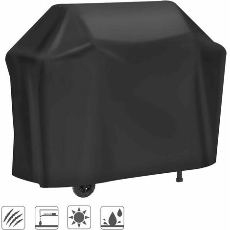 Velway Housse Barbecue, Bâche Résistante de 210D Oxford Protection BBQ à  Gaz, Couverture de Grill  Anti-Vent/Anti-UV/Anti-l'eau/Anti-l'Humidité/Antipoussière 147x61x117cm  Noir : : Jardin