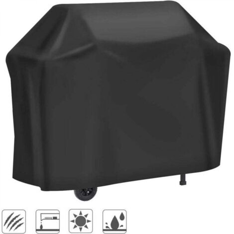 Housse Barbecue, Housse Bâche Résistante de 210D Oxford Protection BBQ Couverture de Grill Anti-UV/Anti-l'eau/Anti-l'Humidité (145 61 117cm)