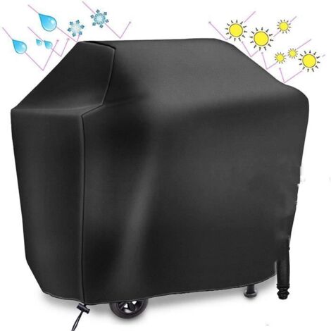 Housse Barbecue, Housse Barbecue Gaz Bache Barbecue de Protection BBQ Couverture Anti-UV Imperméable pour Weber, Holland, Jennair