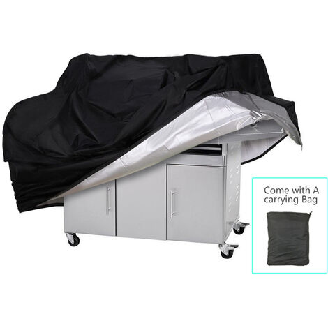 Housse Barbecue, Housse pour Barbecue en Tissu Oxford en polyester enduit d'argent 190T——Cylindrique 3XS-(0.15KG)-Φ77X58CM,AAFGVC