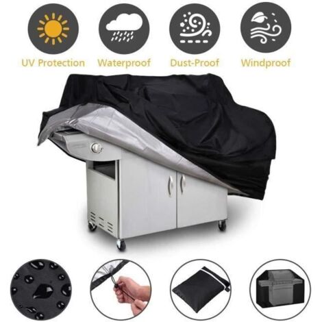 Housse Barbecue Protection Barbecue à Gaz Imperméable Extérieure Antipoussière - 100x80x66cm