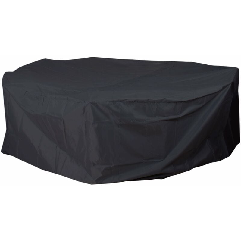 Housse bâche de protection pour ensemble de mobilier de jardin extérieur anthracite rond Ø 310cm 040002806
