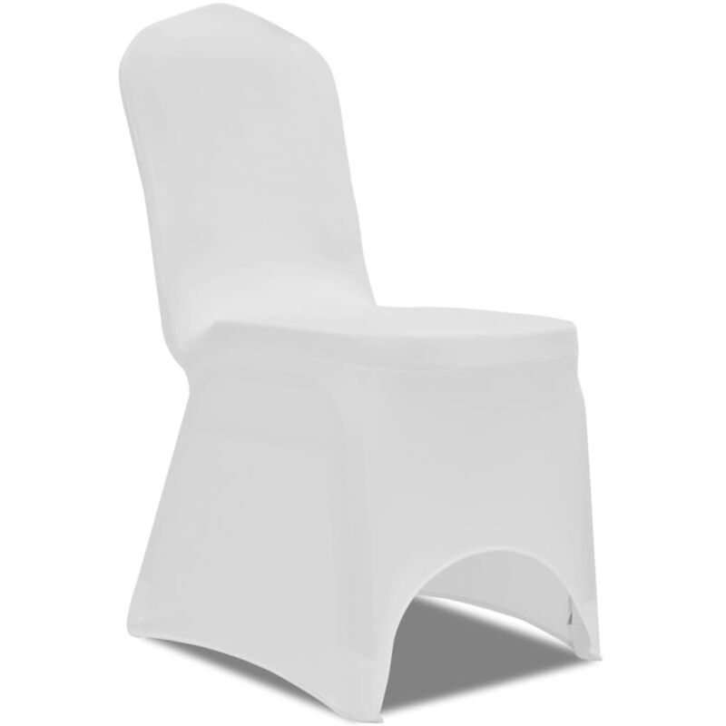 Vidaxl - Housse blanche extensible pour chaise 50 pièces