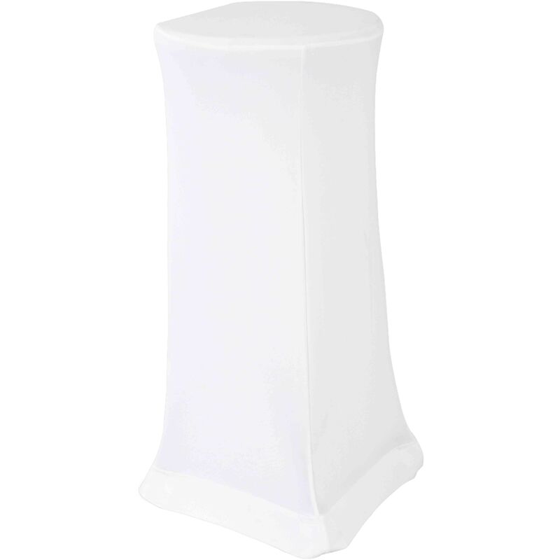 Housse blanche pour tabouret haut pliant