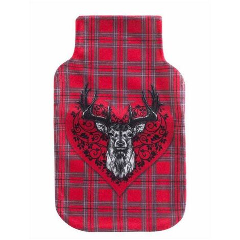 Housse bouillotte polaire 21x34 cm Chamonix cerf