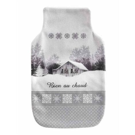 Housse bouillotte polaire 21x34 cm Chamonix chalet