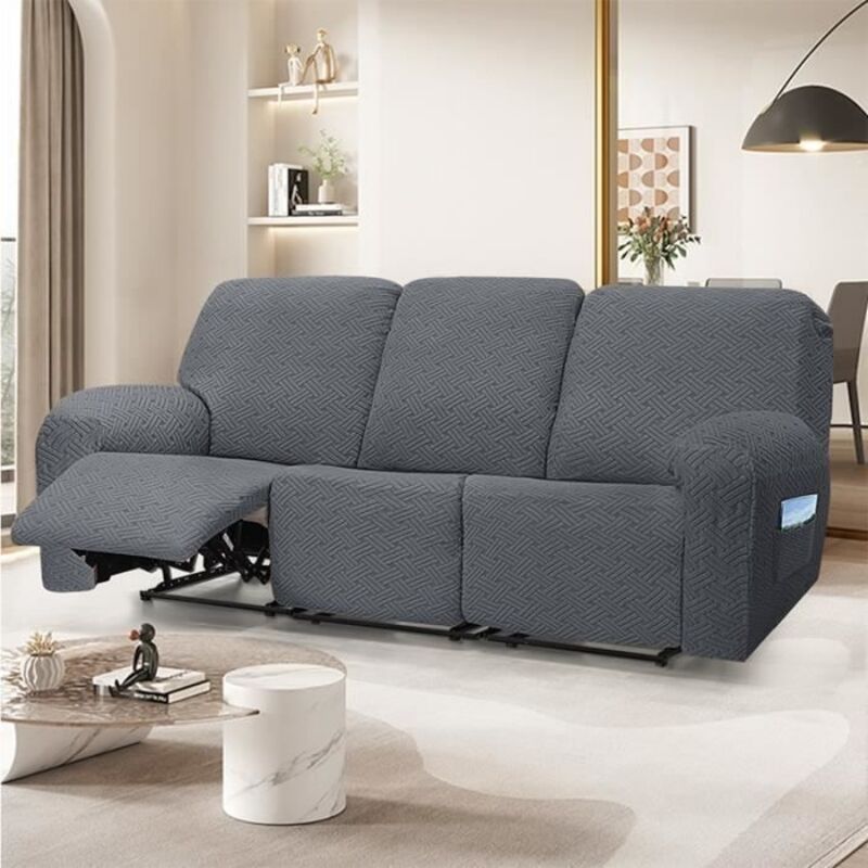 Housse Canapé Relax 3 Places,Housses de canapé Housse de chaise longue shiwares sofa Cover Ciel étoilé gris