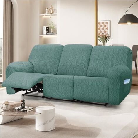 Housse Canapé Relax 3 Places,Housses de canapé Housse de chaise longue shiwares sofa Cover Matcha vert